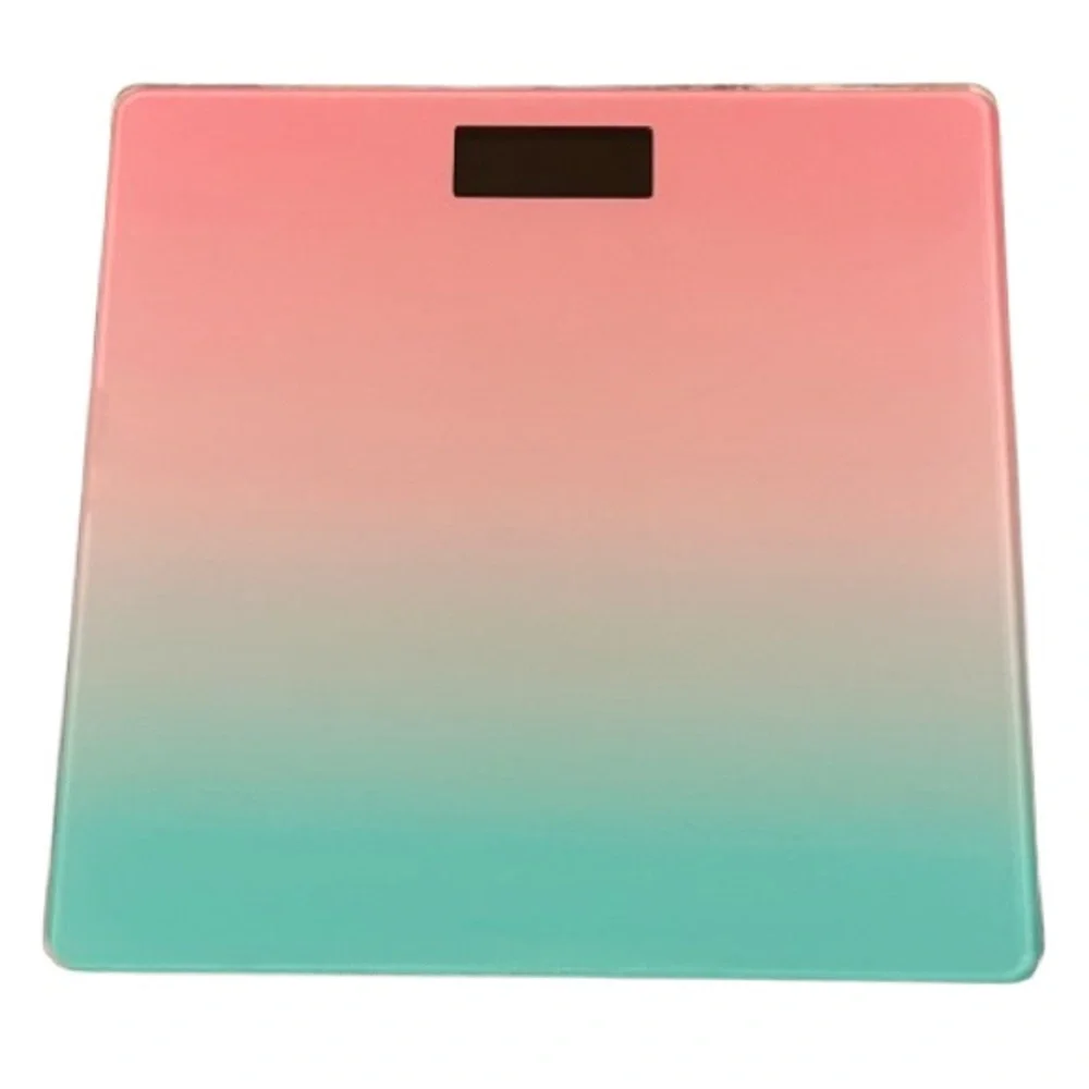 🆕- Stylish digital scale with a pink and blue gradient design. New in Box.
